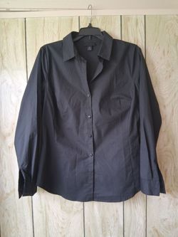 Worthington Black Button-Down Dress Shirt