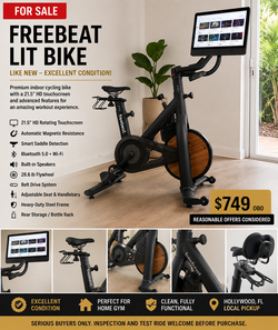 FREEBEAT LIT BIKE – 21.5” HD TOUCHSCREEN – LIKE NEW