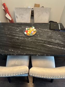 Dinning Marble Table set (including 6 chairs)