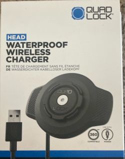 Quad lock waterproof wireless charger