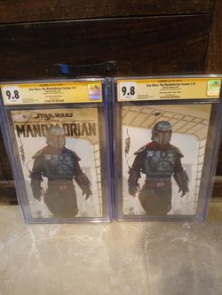 Star Wars The Mandalorian Season 2 #1 Mayhew Virgin Variant CGC SS 9.8 LOT 2