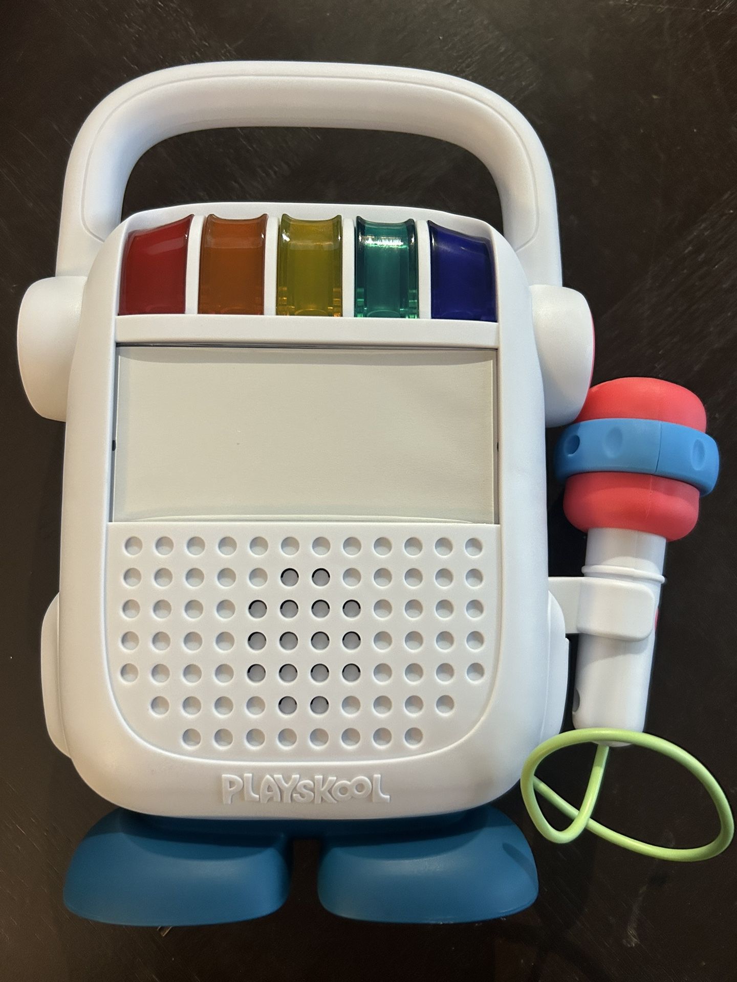 Playskool Rock n’ Roll Bot, Kids Bluetooth Speaker and Voice Changing Karaoke Microphone Toy, Ages 3 and Up