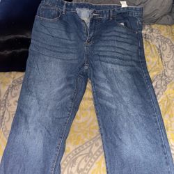 Dark Blue Denim Jeans 