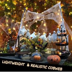 Real Creepy Vibes – Cobweb Packs for Halloween (Bulk Available) 2 for$14,99