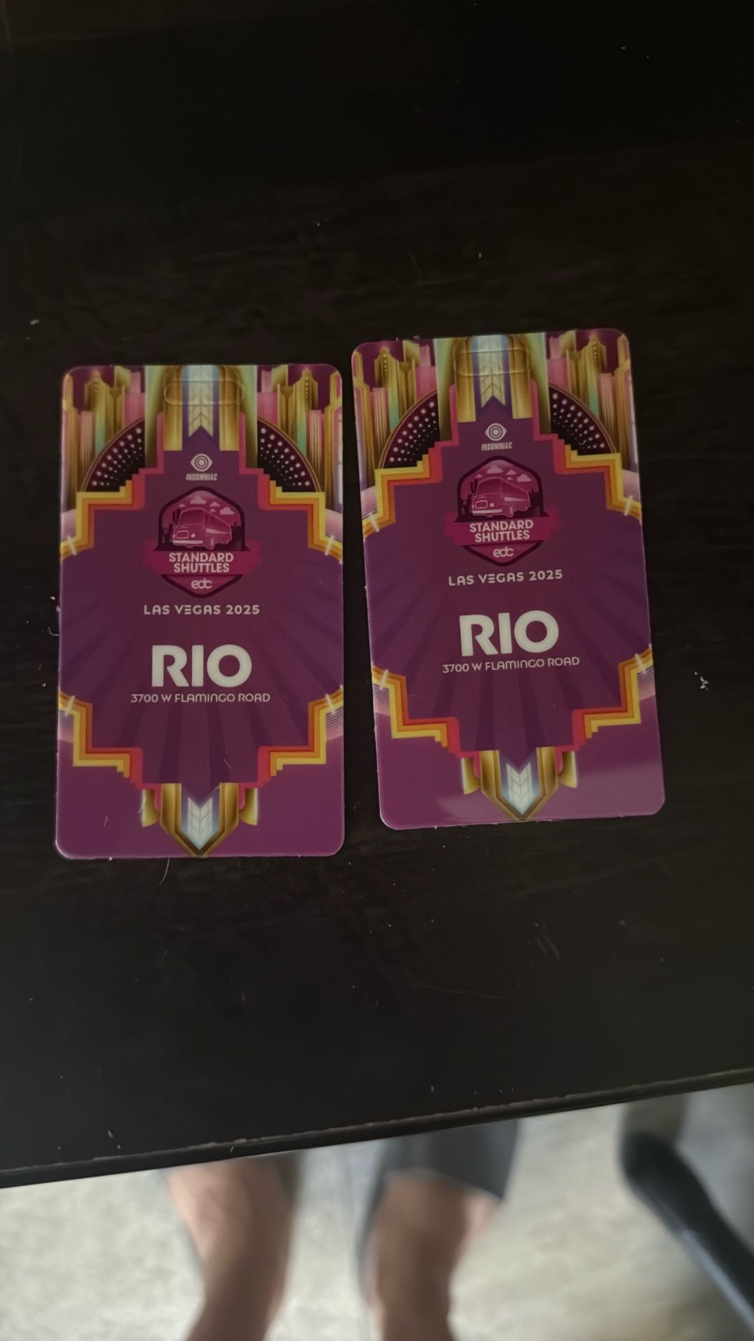 2 EDC Shuttle Passes