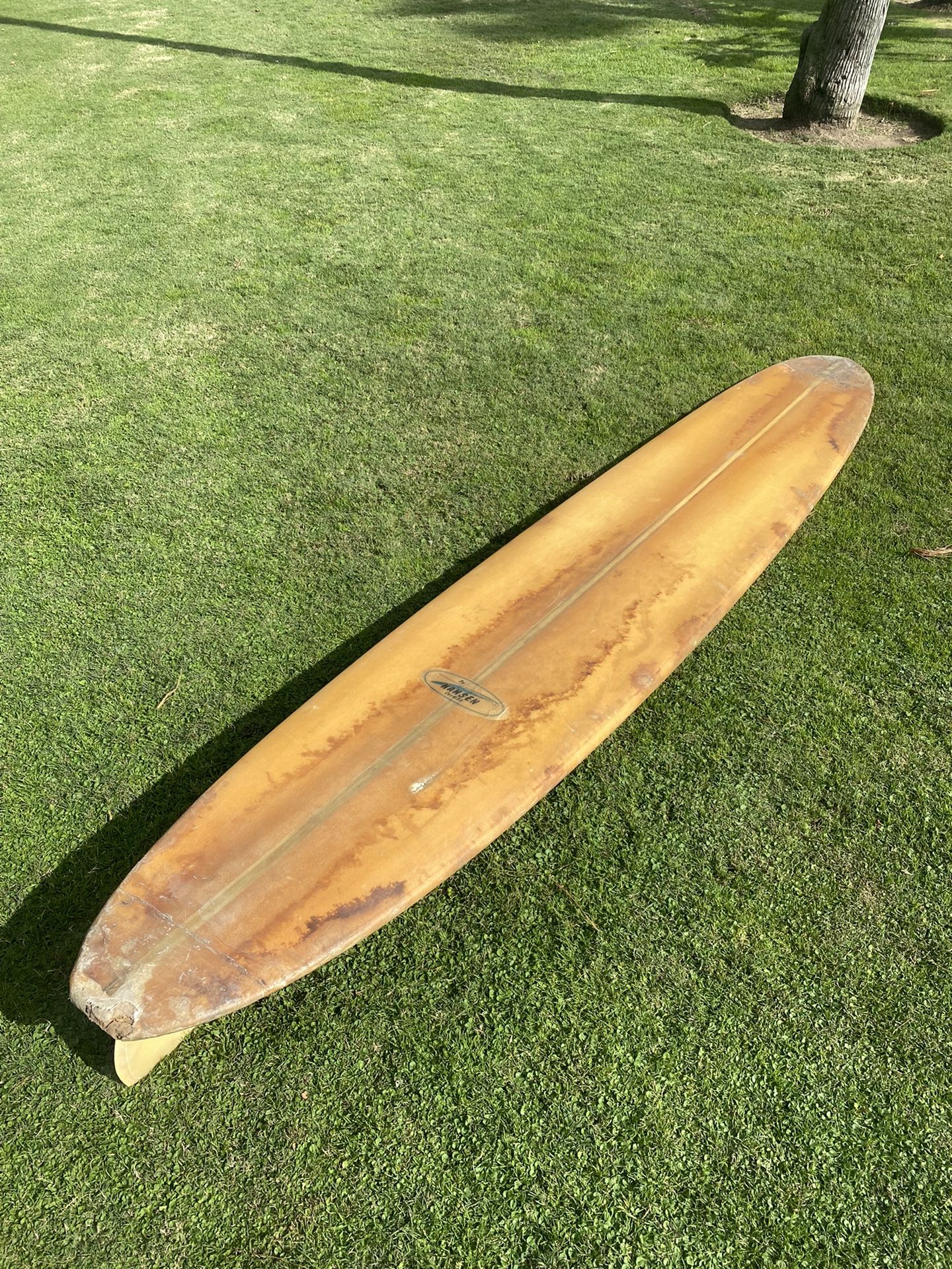 Vintage HANSEN Longboard Surfboard 
