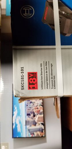 Brand New, Bosch SKC181-101 18-Volt Lithium-Ion Starter Kit with (1) 4.0 Ah Battery and Charger