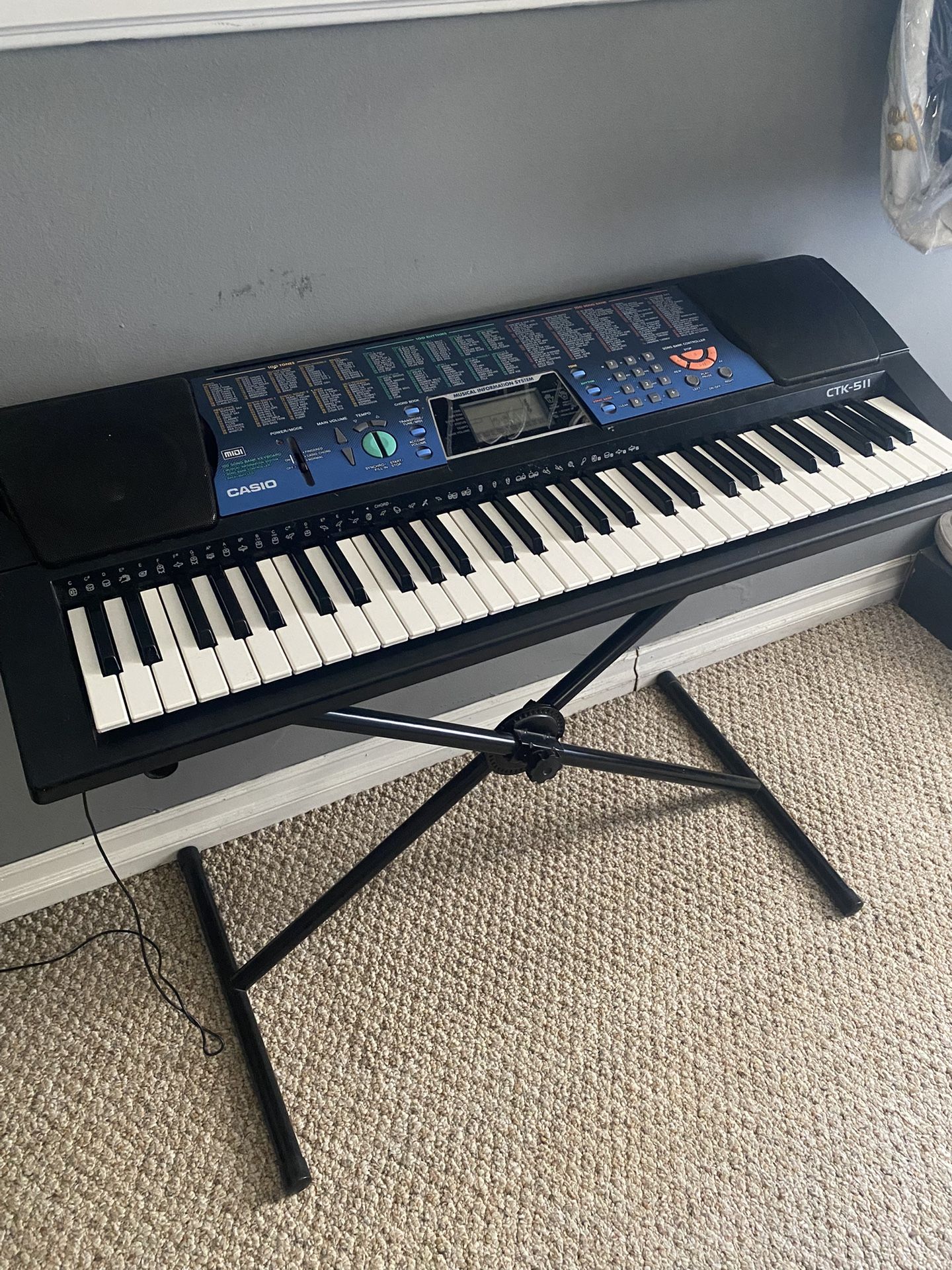 Casio CTK511 Keyboard And Stand