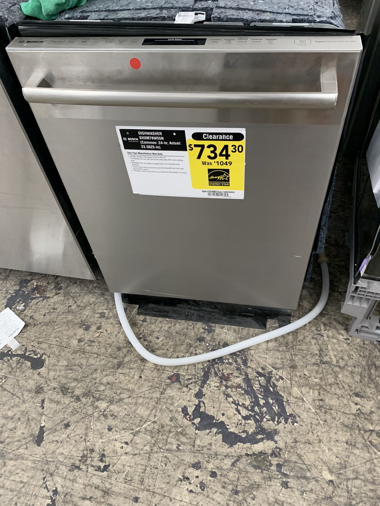 Bosch dishwasher in stainless steel new 800 series