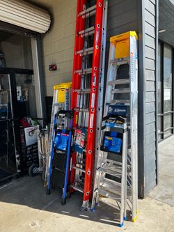 New ladders. Smoker. Appliances and electronics.