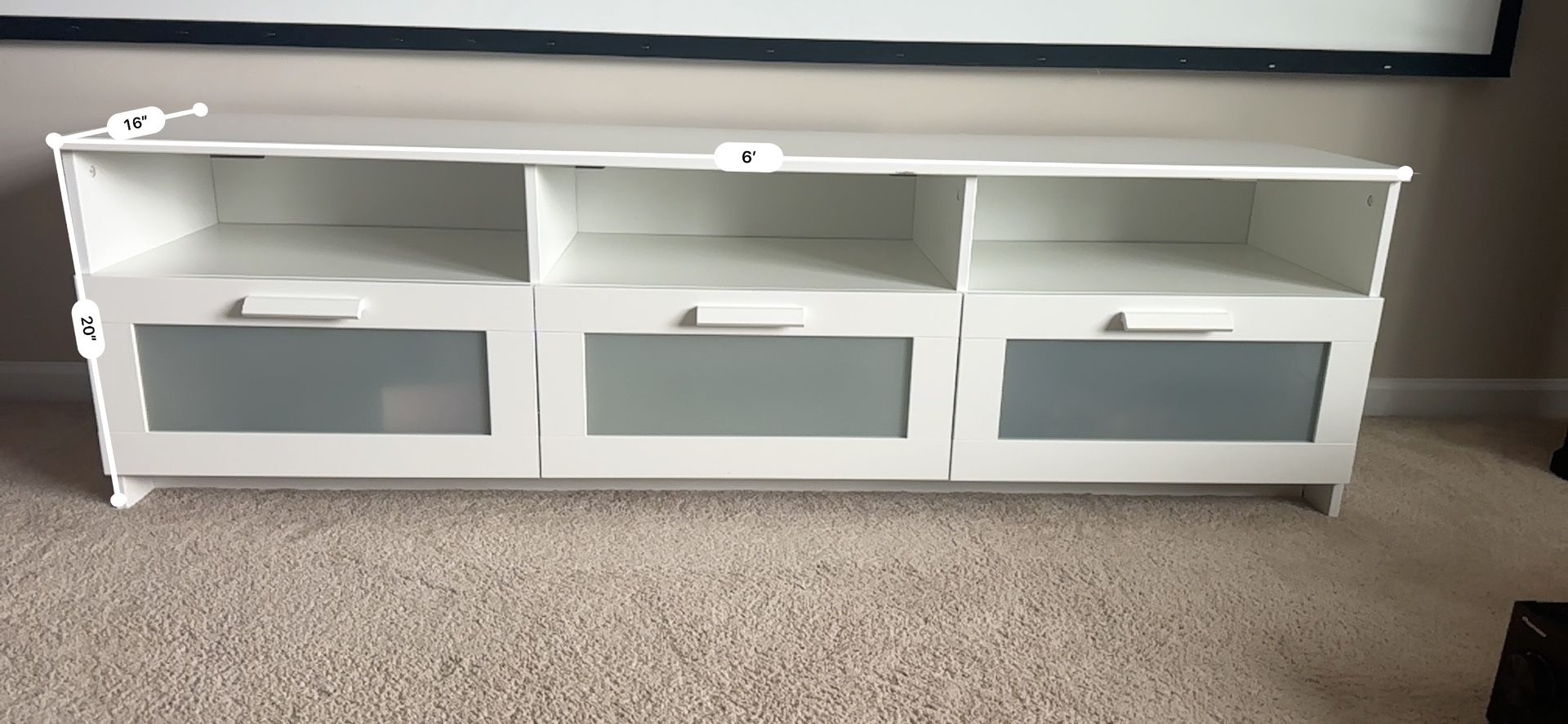 TV unit, white