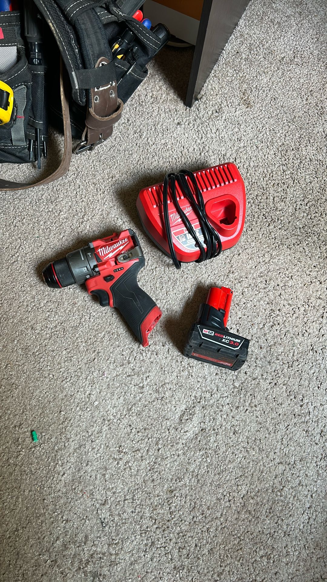 Milwaukee M12 drill with battery