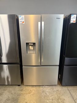 WHIRLPOOL FRENCH DOOR STAINLESS STEEL REFRIGERATOR WITH TWO ICEMAKERS 🔥😍