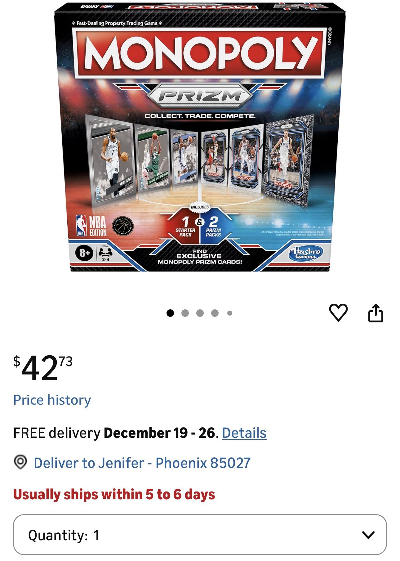 NBA Edition Monopoly