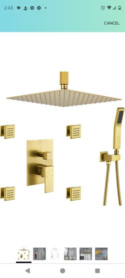 Gold High End Shower System! 