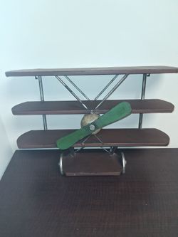 Vintage Airplane Wall Shelf by Three Hands