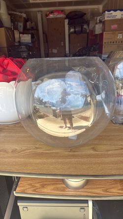Clear Glass Round Fish Bowl