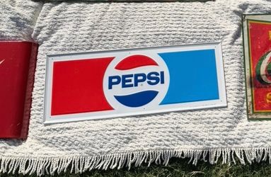 Embossed Pepsi Sign