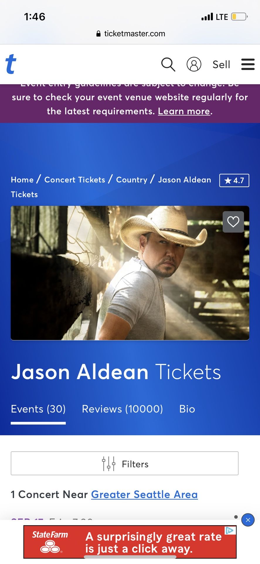 2 Jason Aldean tickets!