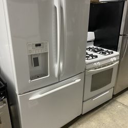 refrigerator 36 w stove 30 .inches microwave white
