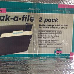 Tan Stak-a-file Two Pack Vertical Files