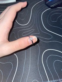 Sterling Silver Diamond Ring