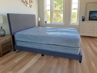 Queen Bedframe With 10 inch Mattress