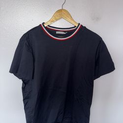 Moncler Tri-Color Navy T-Shirt (Size XL)