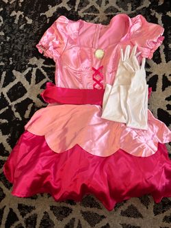 Mario brothers princess peach pink adult size small costume