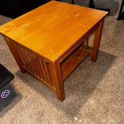Wood Side Table