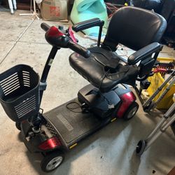 Red Power Scooter