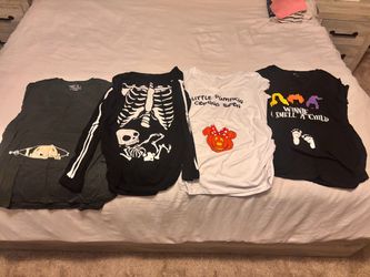 Halloween maternity shirts size large
