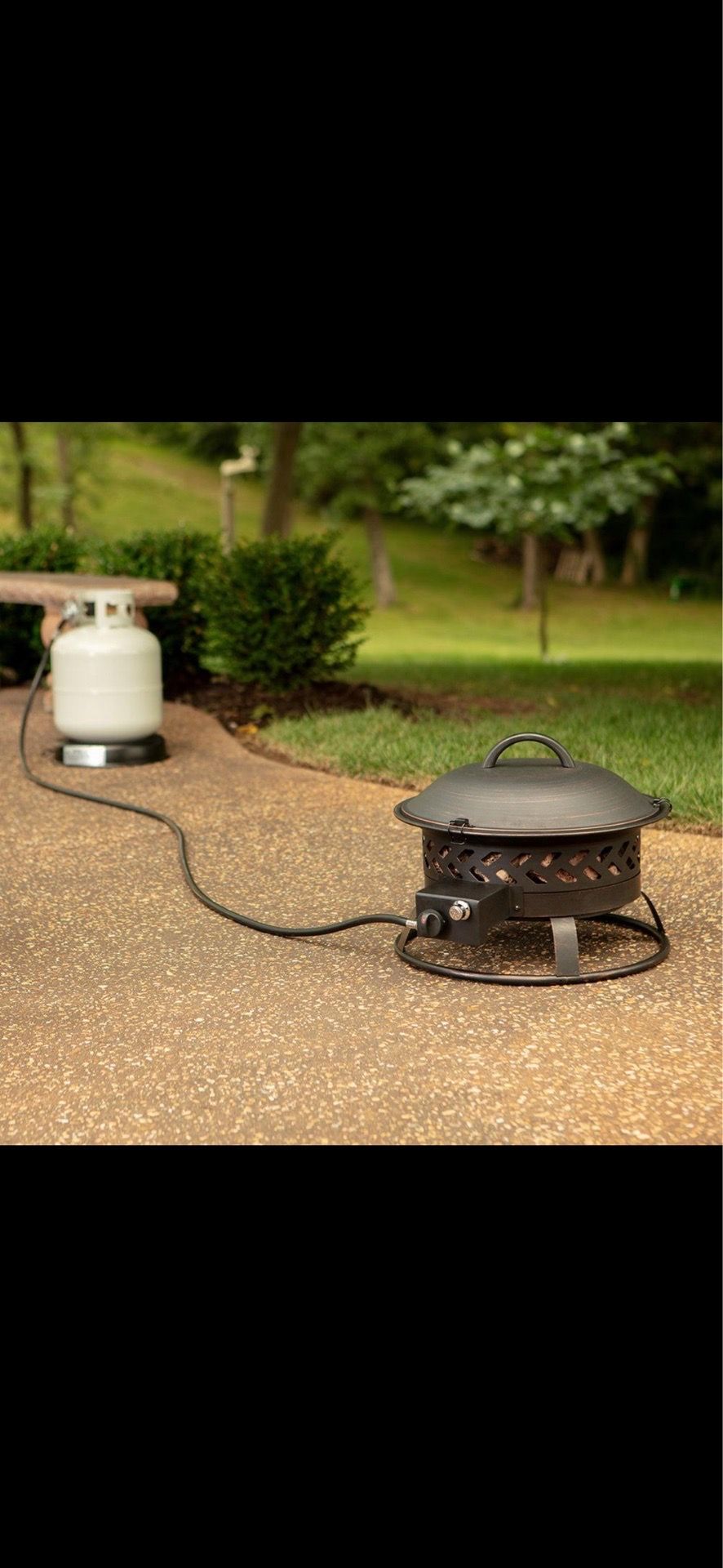 New Outdoor Propane Fire Pit – Sealed Box
