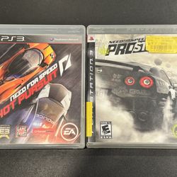 Need For Speed: Hot Pursuit (Playstation 3) & Need for Speed: ProStreet (Sony PlayStation 3, 2007)