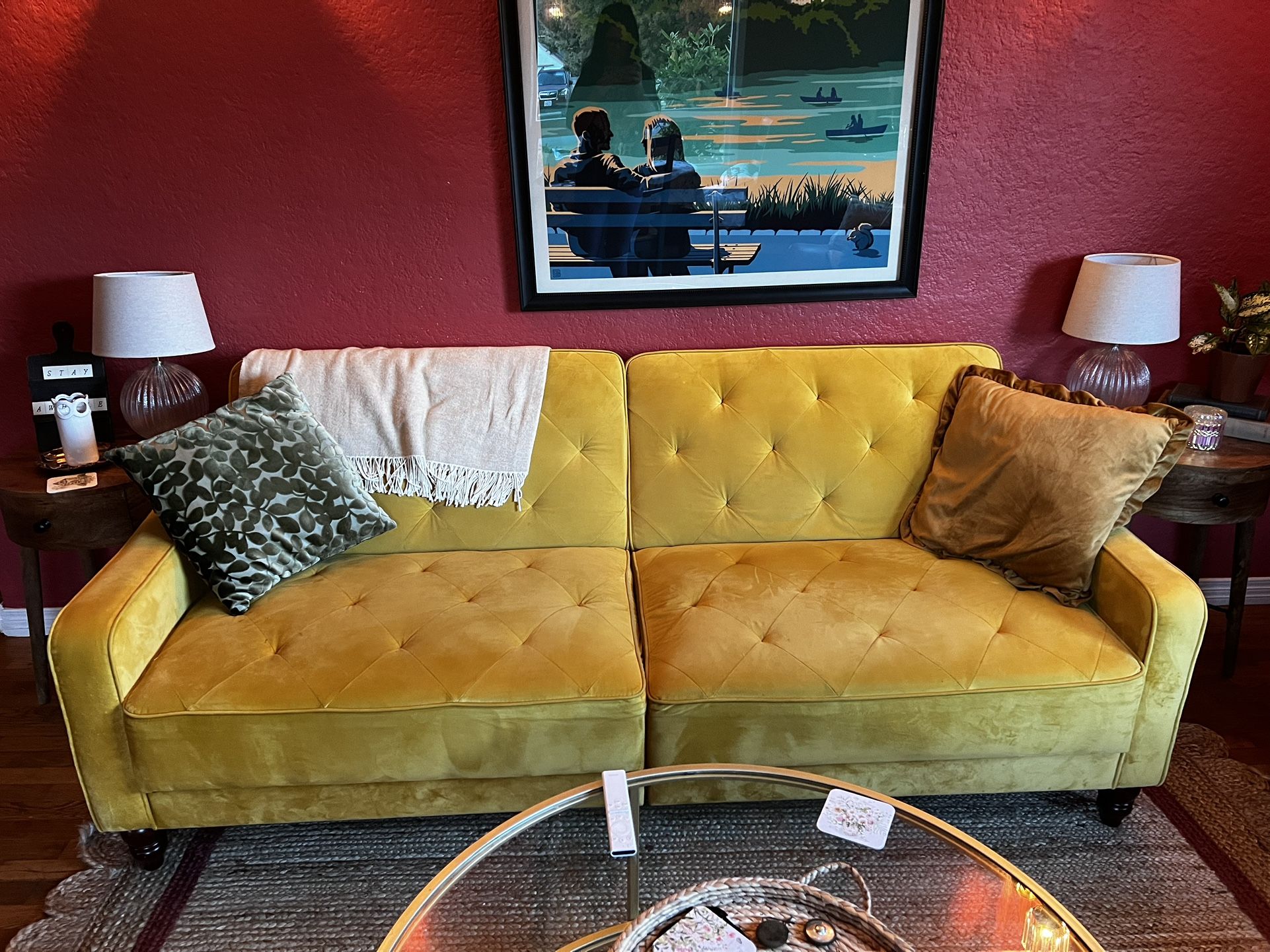 Golden Yellow Couch