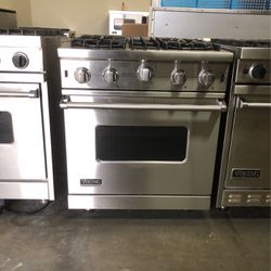 Viking 30”Wide Stainless Steel Gas Stove Range 