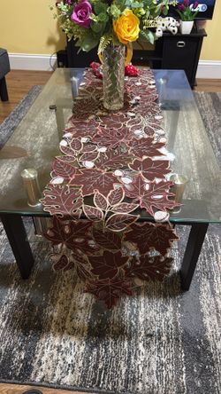 Glass living room and TV table