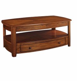Coffee table with pop up