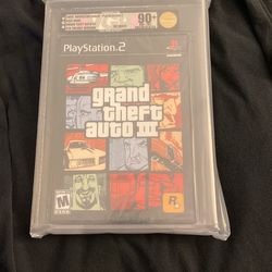 GTA 3 VGA Graded 90+ Near Mint Uncirculated Ps2 Not Wata