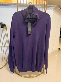 Enzo Mantovani Quarter-Zip Sweater size xl men’s