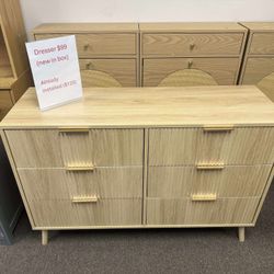6 Double Dressers with Wavy Drawers(new in box )