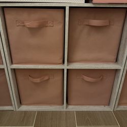 Cube Storage In White Wash 