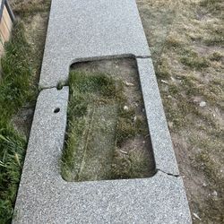 Broken Kitchen Granite Countertop 