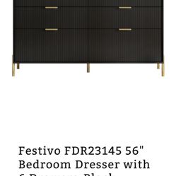 6 Drawer Bedroom Dresser