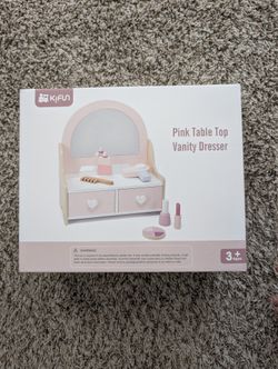 Kids Pretend Table Top Vanity