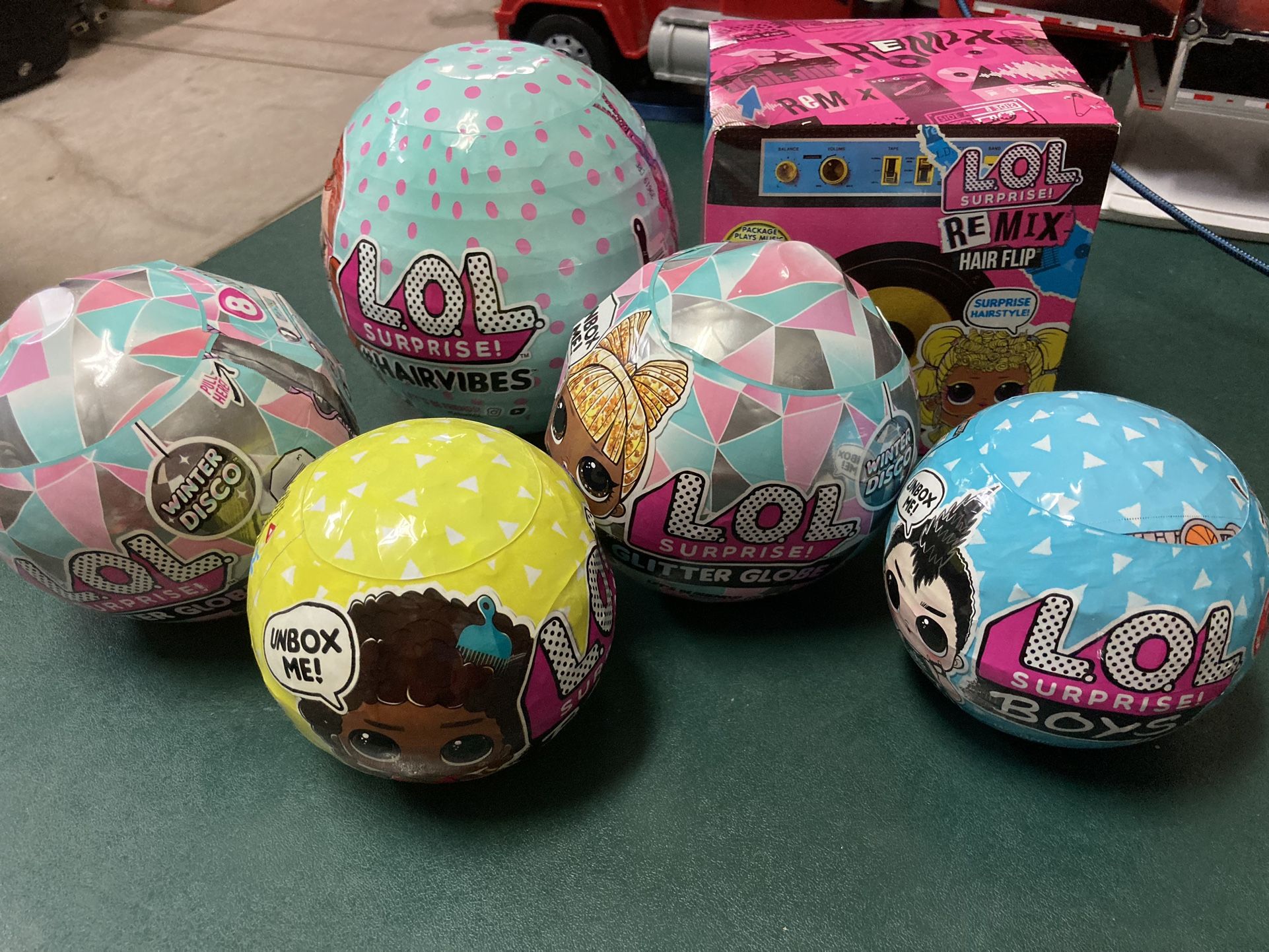5 LOL Surprise Boxes And Remix Hair Flip