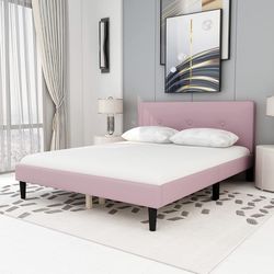 NEW! Pink Queen Bed Frame + Mattress Included!! COMBO SALE!!!!