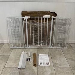 Extra Wide Pet Gate / Baby Gate - Fits Openings 57.48” - 62.20”