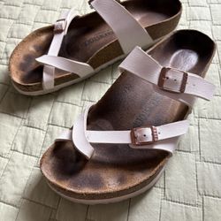 Birkenstock Dual Strap Leather Sandals - 10