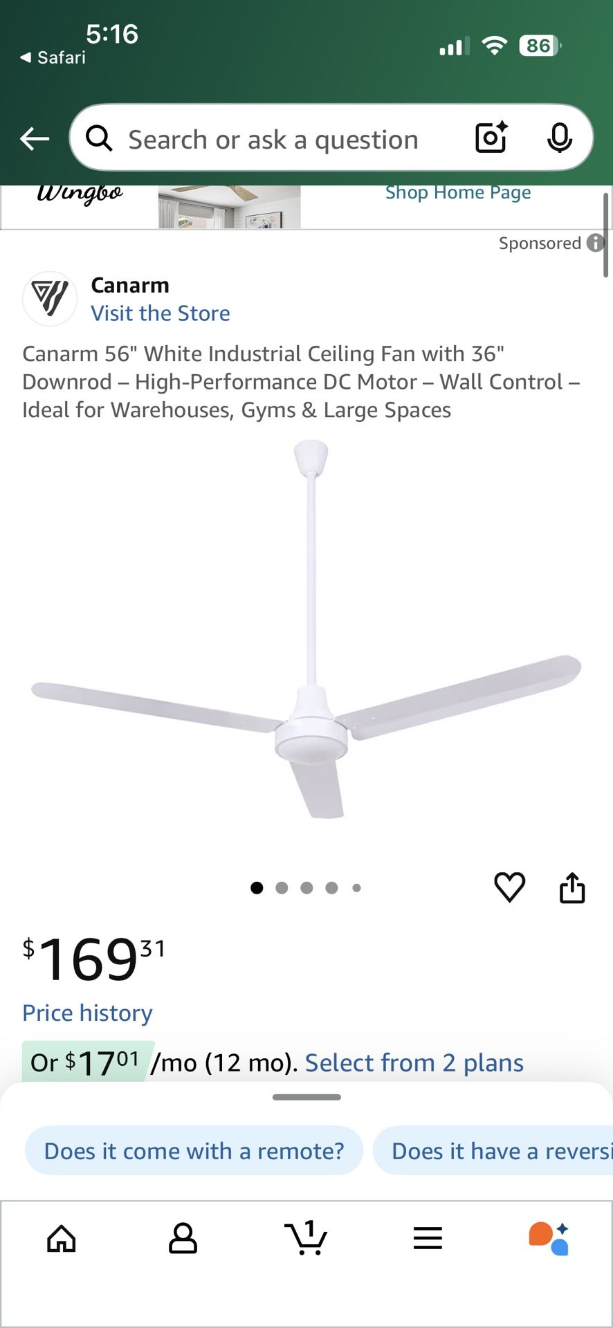 Industrial Ceiling Fan